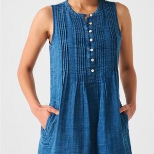 Faherty Dream Organic Cotton Gauze Isha Dress